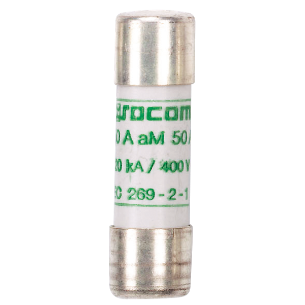 Cylindrical fuse without striker aM type 10x38 500Vac 16A image 2