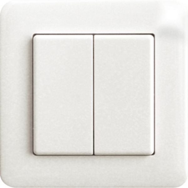 Wireless 2- or 4-way pushbutton Sweden, without frame, exxact white image 1
