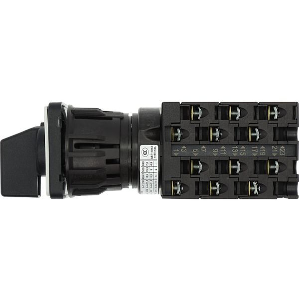 Step switches, T0, 20 A, centre mounting, 6 contact unit(s), Contacts: 12, 45 °, maintained, Without 0 (Off) position, 1-3, Design number 8476 image 15