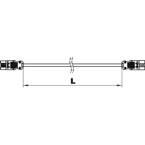 VL-3Q2.5 8 W Extension cable cross section 3x2.5 mm² L8000mm image 2
