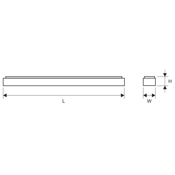 AOT-O LED, 25W, 4000K, 2750lm,IP50,acryl,opal,white,L-650mm image 2