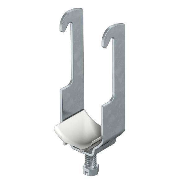 2056W 46 FT  Clamp clip, single, 40-46mm, Steel, St, hot-dip galvanized, DIN EN ISO 1461 image 1