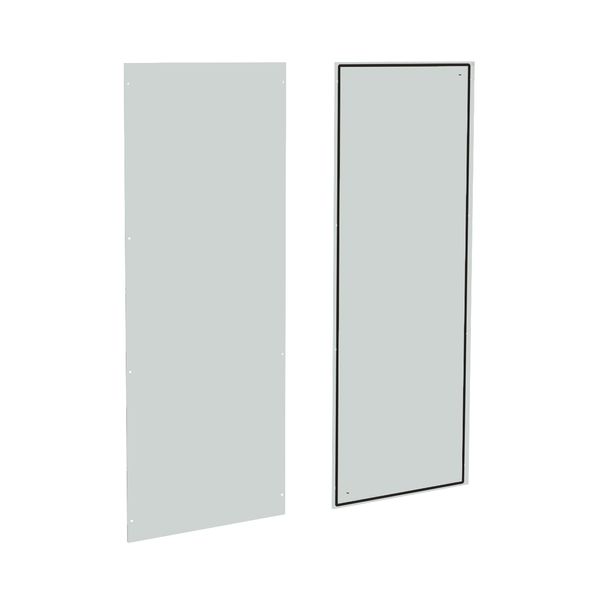 Side panels (pair) H=2200 D=800 mm sheet steel RAL7035 image 1