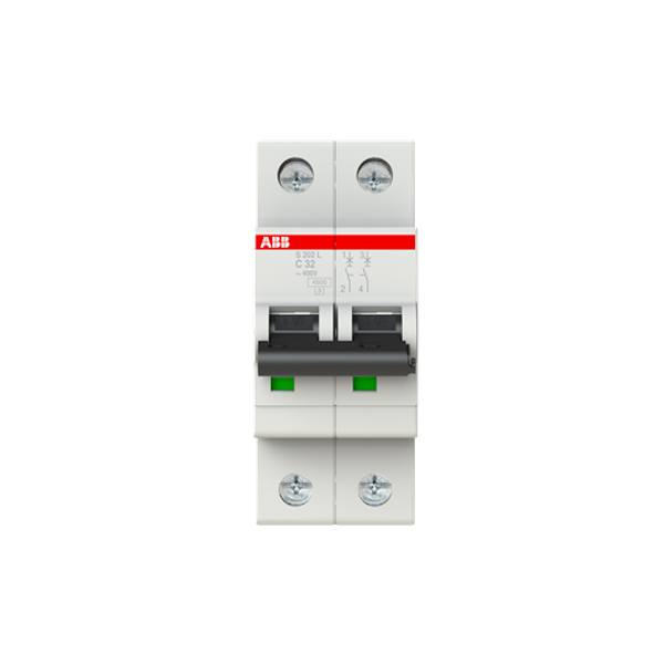 S202L-C32 Miniature Circuit Breaker - 2P - C - 32 A image 1