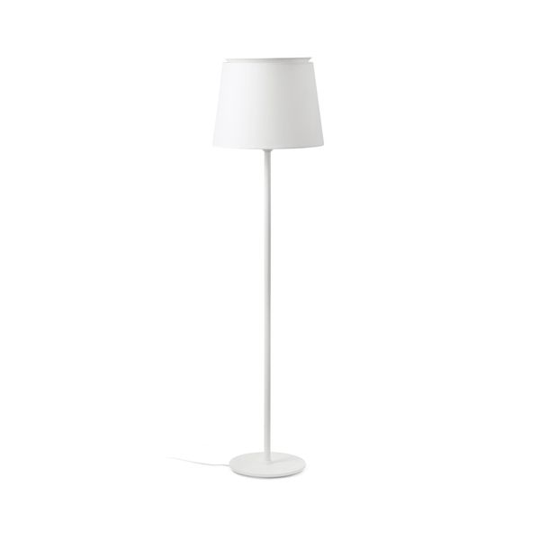 SAVOY WHITE FLOOR LAMP WHITE LAMPSHADE image 2