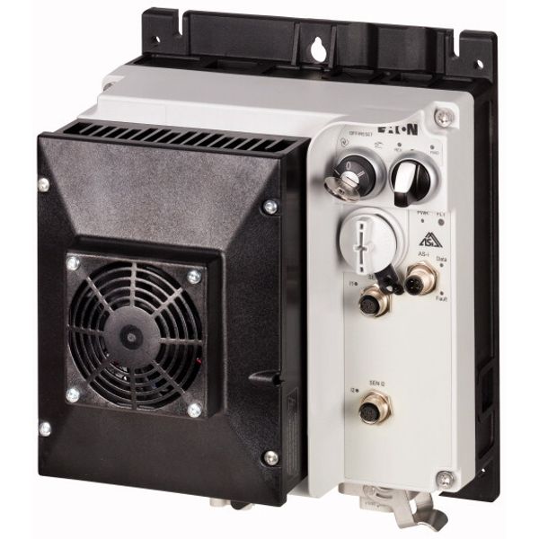 Speed controllers, 8.5 A, 4 kW, Sensor input 4, 180/207 V DC, AS-Interface®, S-7.4 for 31 modules, HAN Q4/2, with fan image 3