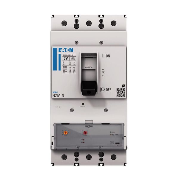 NZM3 PXR10 circuit breaker, 630A, 3p, screw terminal image 9