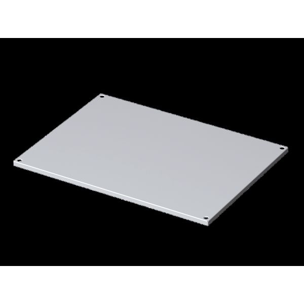 Roof plate IP 55, solid for VX, VX IT, 800x1000 mm, RAL 7035 image 1