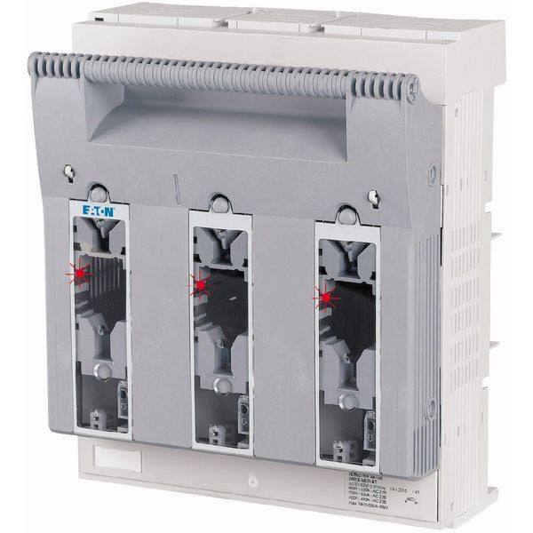 NH fuse-switch 3p box terminal 95 - 300 mm², mounting plate, light fuse monitoring, NH3 image 15