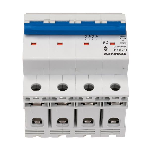 Miniature Circuit Breaker (MCB) AMPARO 6kA, B 10A, 4-pole image 1