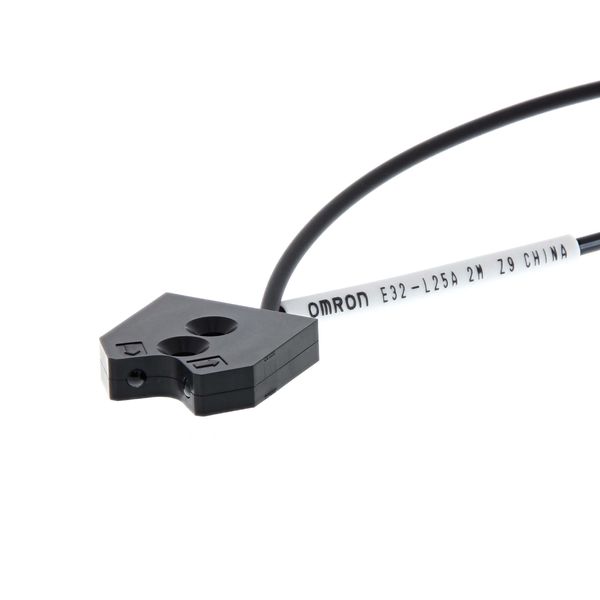 Fiber optic sensor head, limited reflective, top-view, 2 m cable image 2