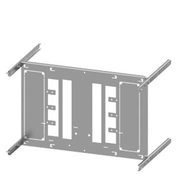 SIVACON S4 mounting plate 3VL5 up to 630A 4-pole  8PQ6000-3BA10 image 1