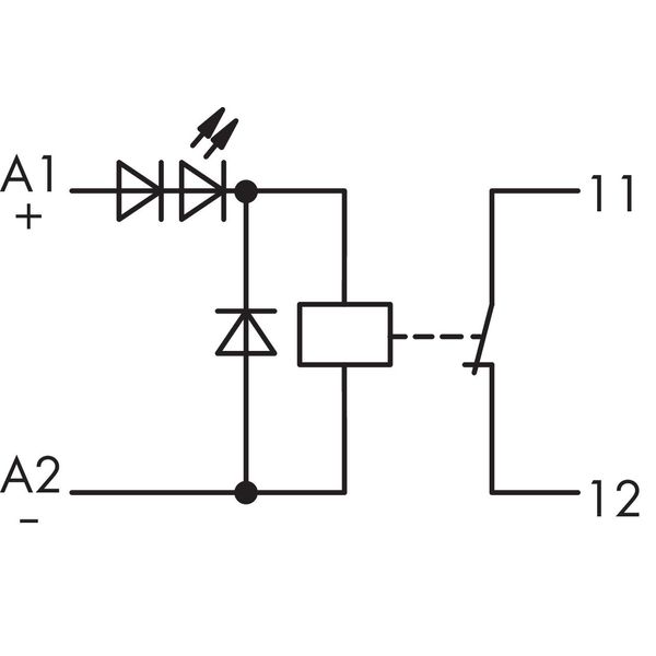 Relay module Nominal input voltage: 24 VDC 1 break contact gray image 6