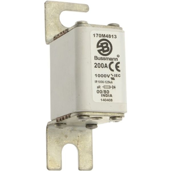 Fuse-link, high speed, 32 A, AC 1000 V, size 00, 30 x 47 x 98 mm, aR, DIN, IEC, single indicator image 7