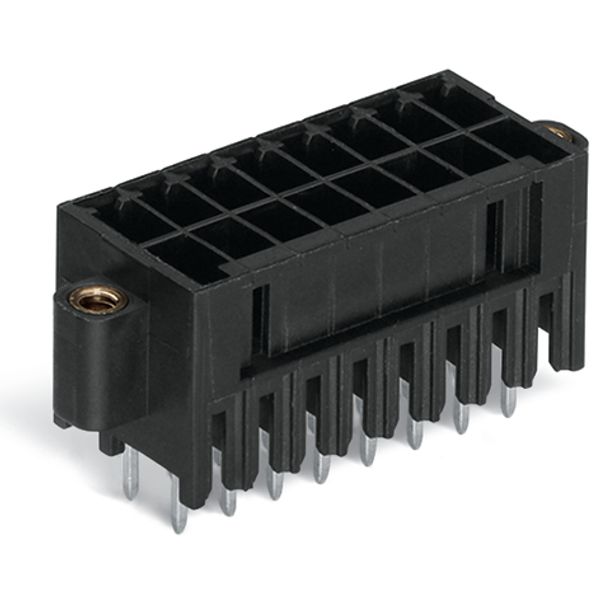 THR male header, 2-row 0.8 x 0.8 mm solder pin straight black image 7