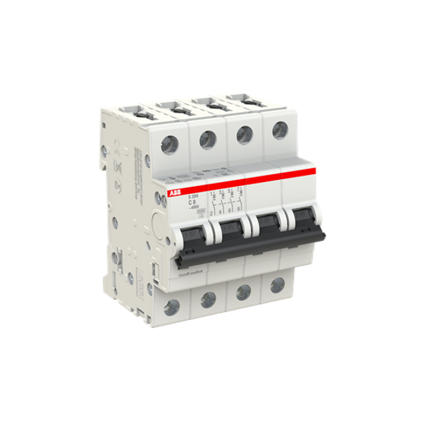 S204-C8 Miniature Circuit Breaker - 4P - C - 8 A image 2
