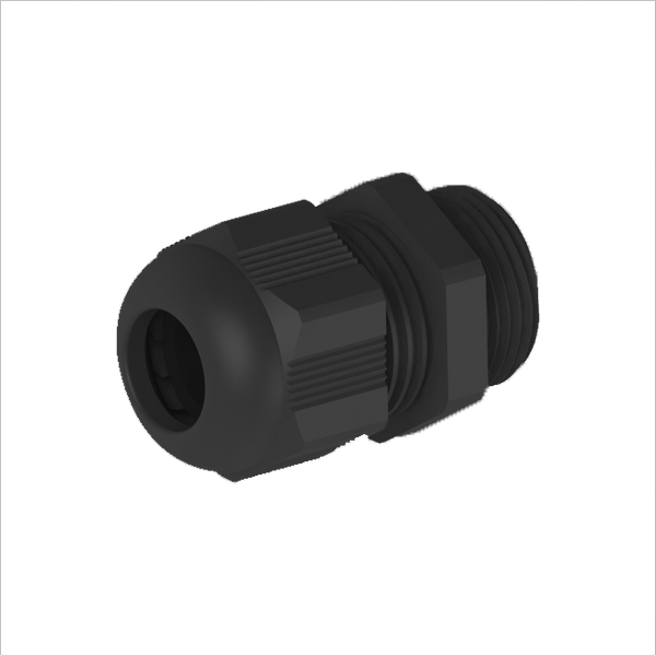 Cable gland, PG29, 18-25mm, PA6, black RAL9005, IP68 (w Locknut and O-ring) image 1
