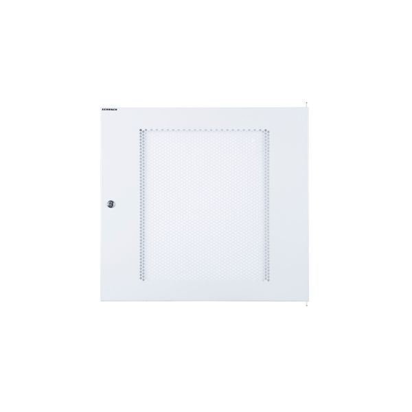 Metal door perforated for wallmounting S-RACK 12U, W=600 image 1