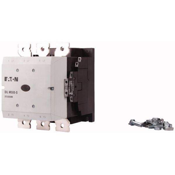 Contactor, 380 V 400 V 265 kW, 2 N/O, 2 NC, 220 - 240 V 50/60 Hz, AC operation, Screw connection image 3