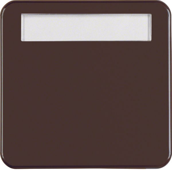 Rocker, lab. field, splash-proteced flush-mtd IP44, brown glossy image 1