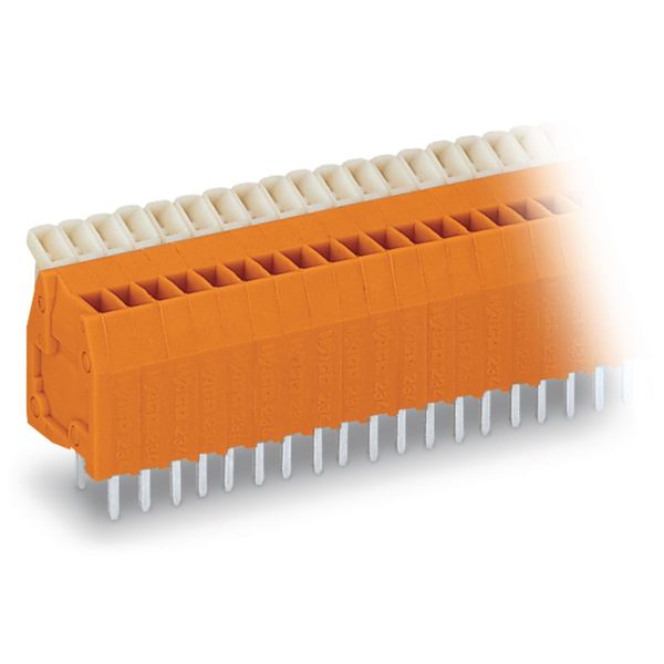 PCB terminal block push-button 0.5 mm² orange image 1