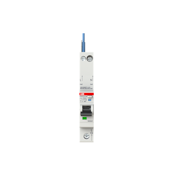 DSE201 M C10 A10 - N Blue Residual Current Circuit Breaker with Overcurrent Protection image 3