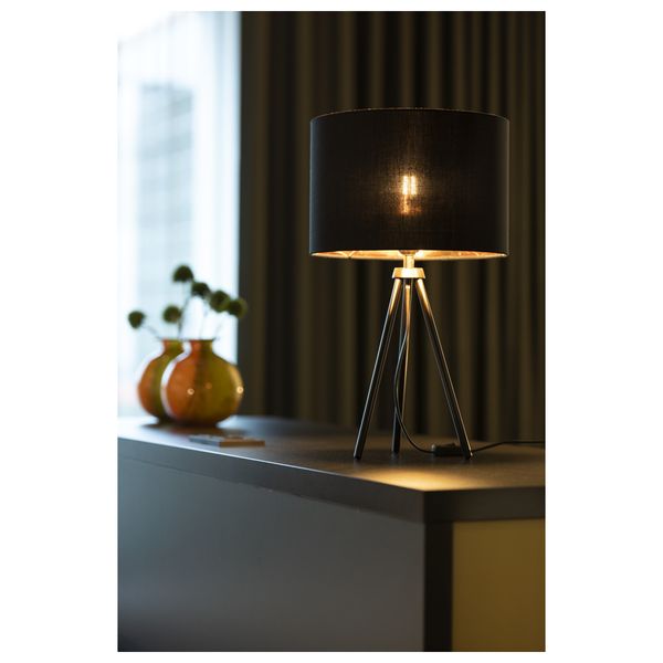 FENDA E27 table lamp base, matt black, without shade image 4