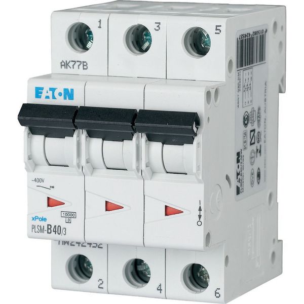 Miniature circuit breaker (MCB), 40 A, 3p, characteristic: D image 4