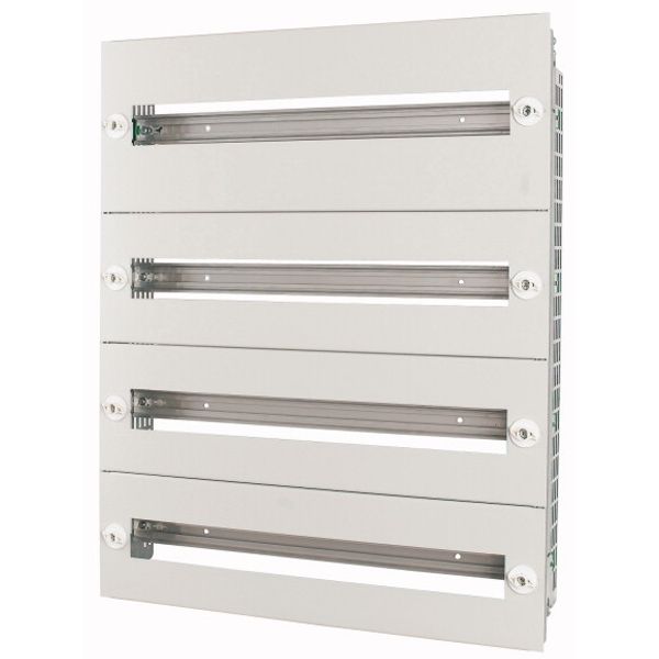 Mounting insert with steel front plates HxW=1649x800mm, 8 rows image 1