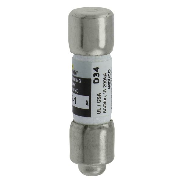 Fuse-link, LV, 1 A, AC 600 V, 10 x 38 mm, 13⁄32 x 1-1⁄2 inch, CC, UL, time-delay, rejection-type image 15