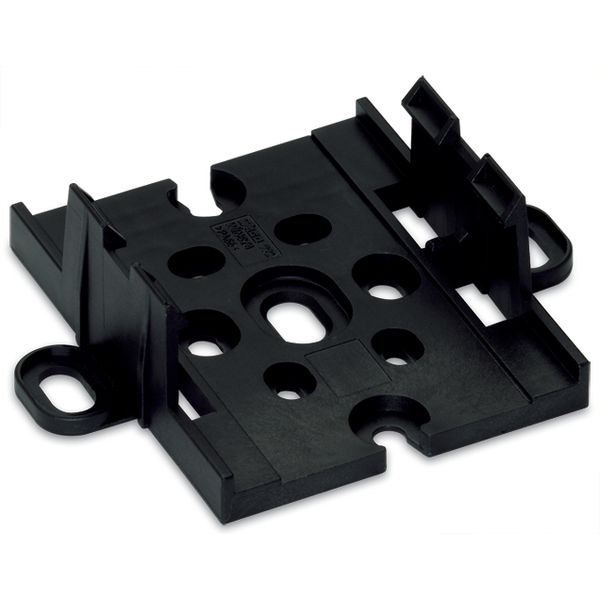 Mounting plate for power supply and tap-off modules Plastic black image 2