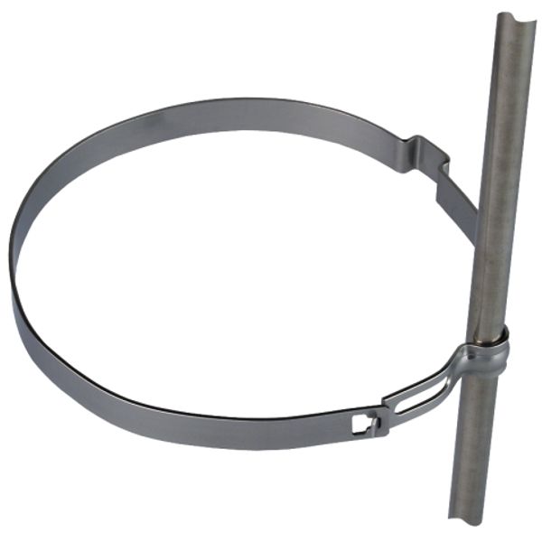 Conductor holder for Rd 8mm  StSt for downpipes D 100mm image 1