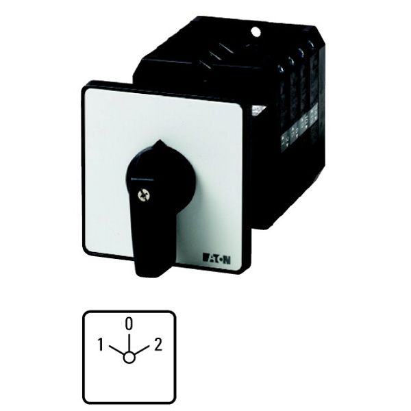 Multi-speed switches, T5B, 63 A, rear mounting, 4 contact unit(s), Contacts: 8, 60 °, maintained, With 0 (Off) position, 1-0-2, Design number 8441 image 1