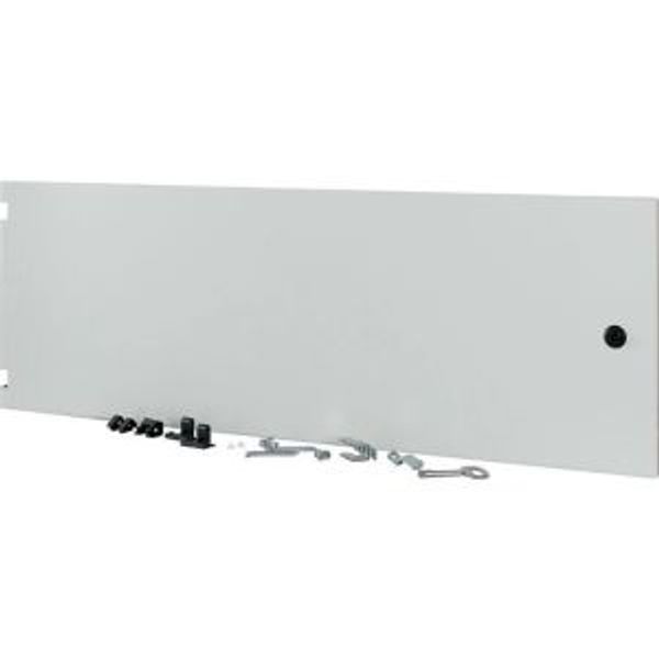 Section-width door, closed, HxW=350x1000mm, IP55, grey image 4