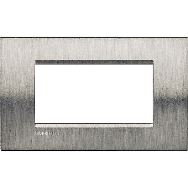 LL - COVER PLATE 4P BRUSHED STEEL image 2