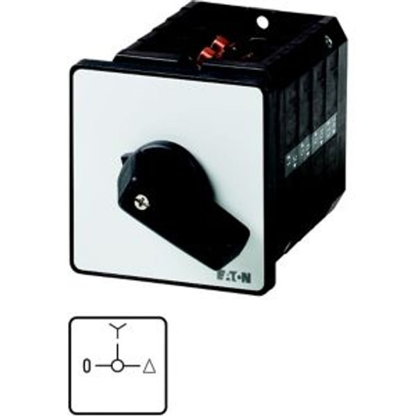 Star-delta switches, T5B, 63 A, flush mounting, 4 contact unit(s), Contacts: 7, 90 °, maintained, With 0 (Off) position, 0-Y-D, SOND 27, Design number image 2