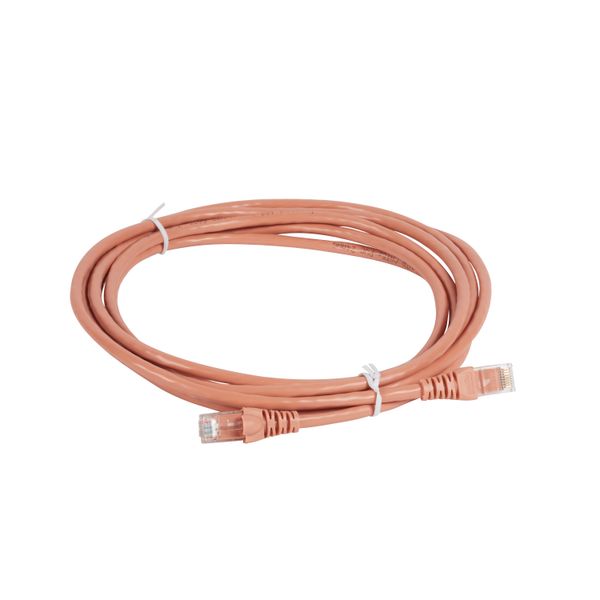 Patch cord category 5e UTP PVC light pink 3 meters image 1