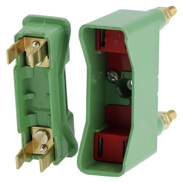 Fuse-holder, LV, 20 A, AC 690 V, BS88/A1, 1P, BS, back stud connected, green image 14