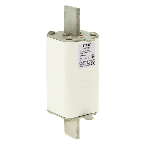 Fuse-link, high speed, 400 A, DC 1500 V, 3L, 75 x 75 x 205 mm, gBat, IEC, blade connection image 13