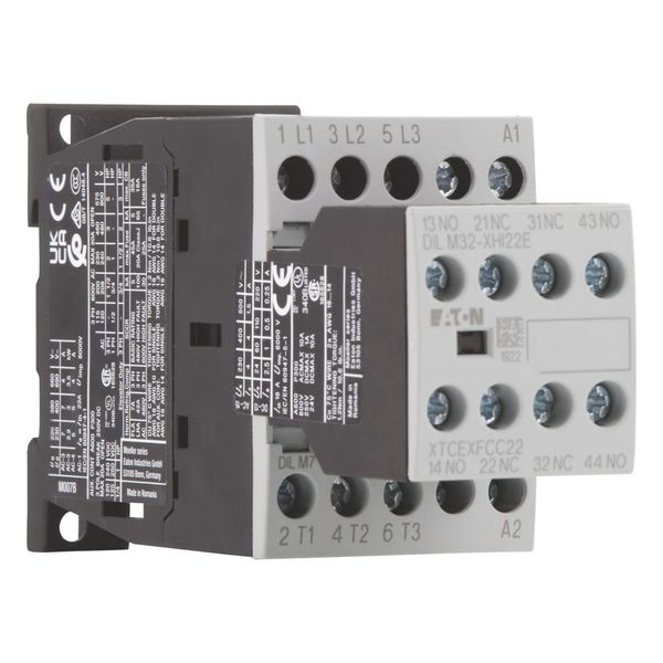 Contactor, 380 V 400 V 3 kW, 2 N/O, 2 NC, 230 V 50 Hz, 240 V 60 Hz, AC operation, Screw terminals image 20