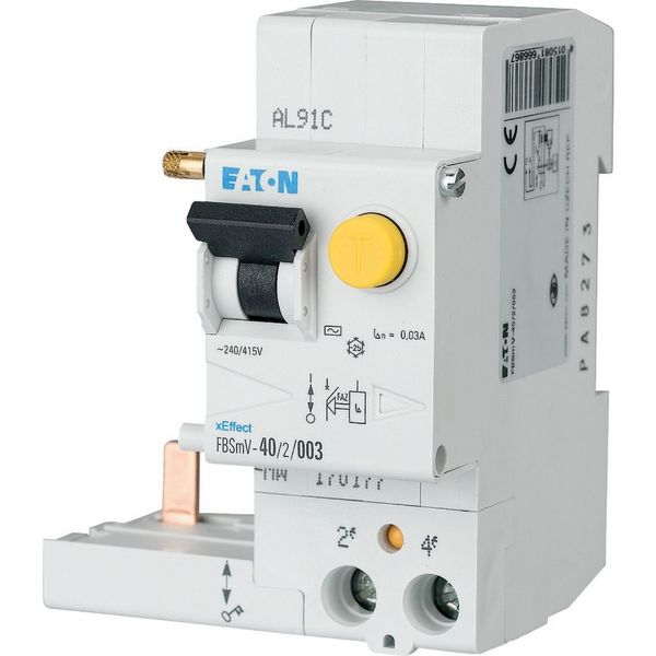 Residual-current circuit breaker trip block for FAZ, 63A, 2pole, 100mA, type S/A image 3