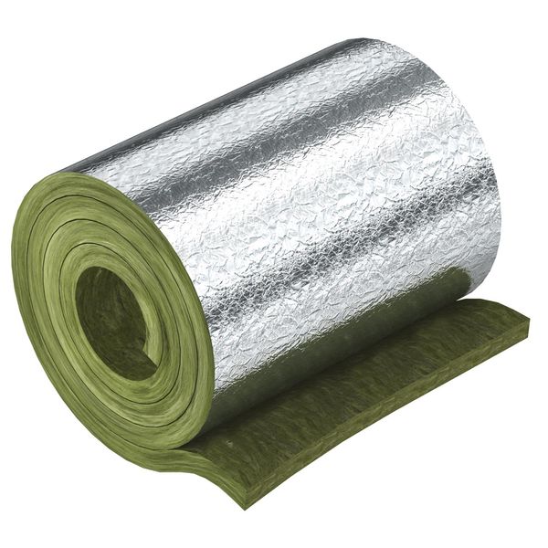 MIW-MA Mineral wool w. aluminium foil for sectional insualtion 6100x500x30 image 1