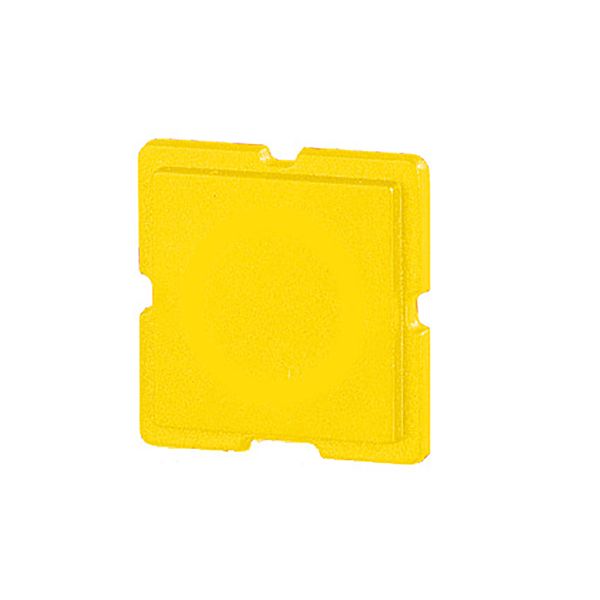 Button plate, 18 x 18 mm, yellow image 2