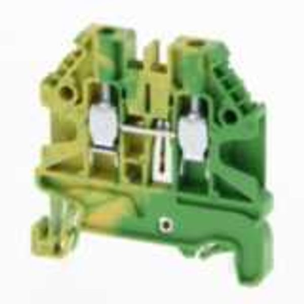 Ground DIN rail terminal block with screw connection for mounting on T image 3