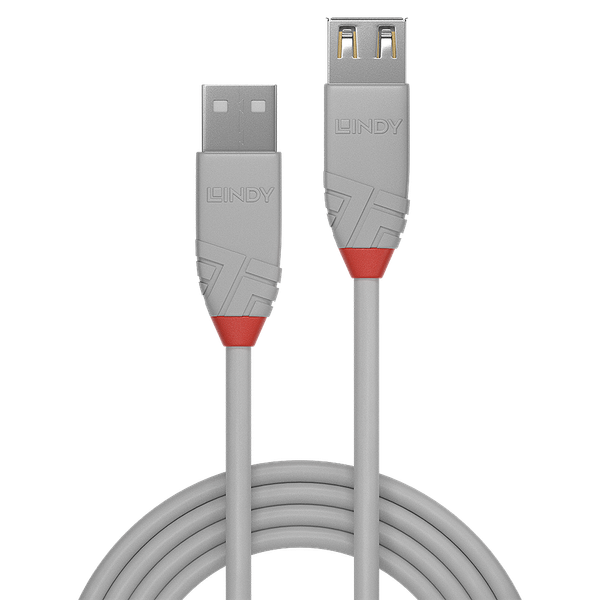 3m USB 2.0 Type A Extension Cable, Anthra Line, Grey USB Type A Male to A Female image 2