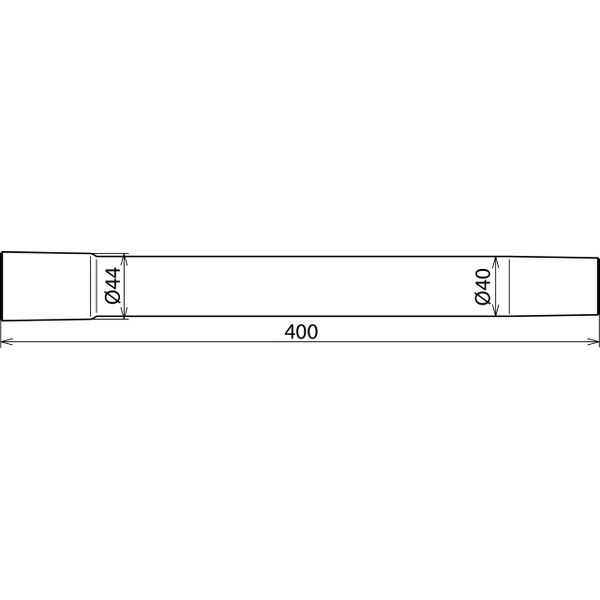 Intake tube extension D=40/L=400mm for MS dry cleaning set -36kV image 2
