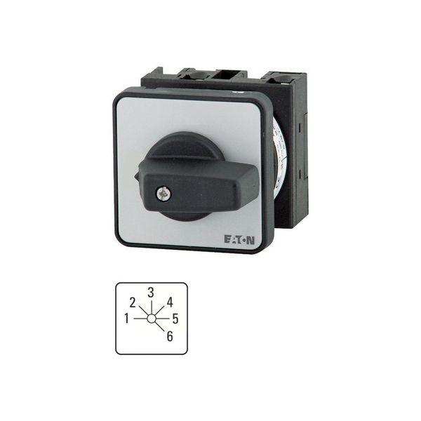 Step switches, T0, 20 A, flush mounting, 3 contact unit(s), Contacts: 6, 45 °, maintained, Without 0 (Off) position, 1-6, Design number 151 image 2