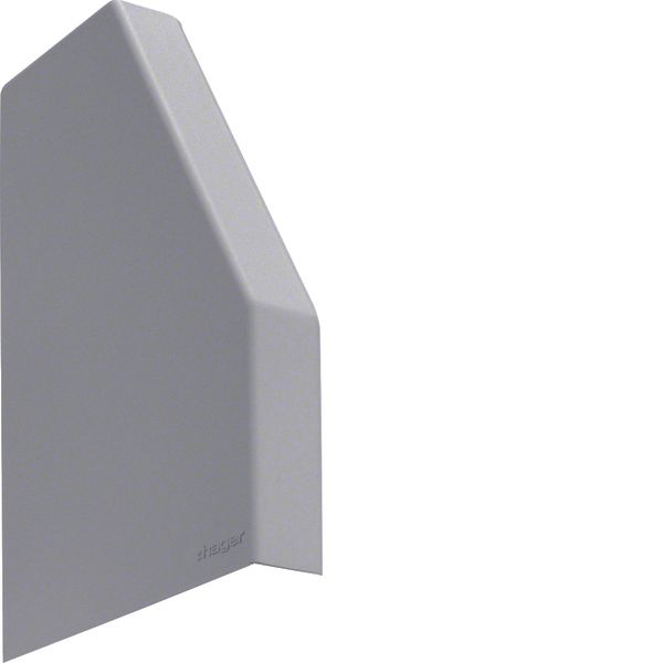 endcap pair overlapping for spreader box trunking 110x80mm stone grey image 1
