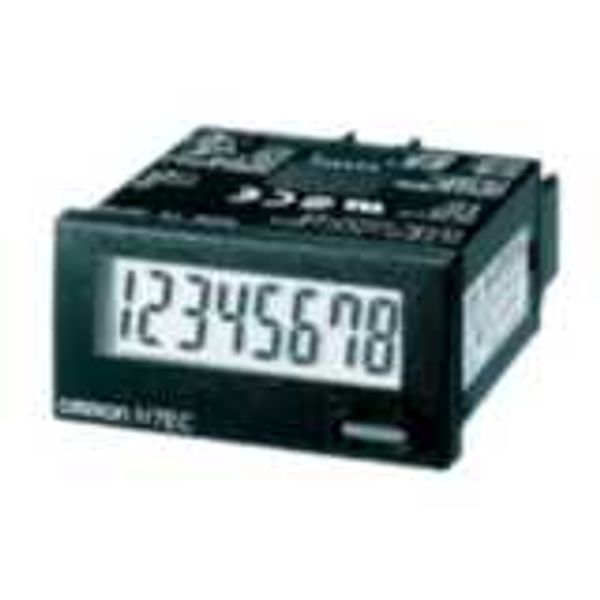Total counter, 1/32DIN (48 x 24 mm), self-powered, LCD, 8-digit, 20cps image 1