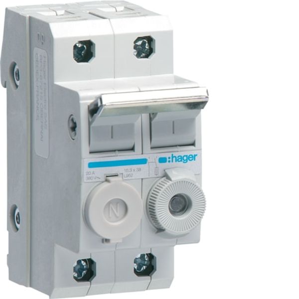CIRCUIT BREAKER L38 - 1P+N 20A WITH SWITCH image 1